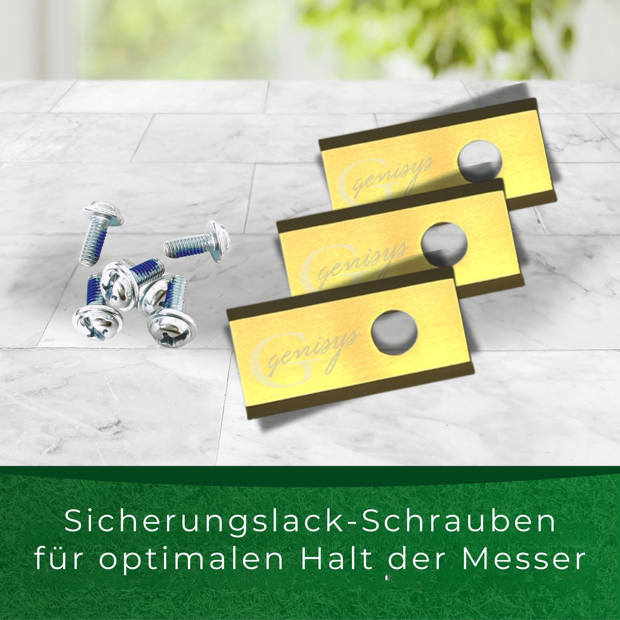 Genisys 9X Titan Ersatz Messer Klingen kompatibel für Lidl Parkside® ohne Schrauben