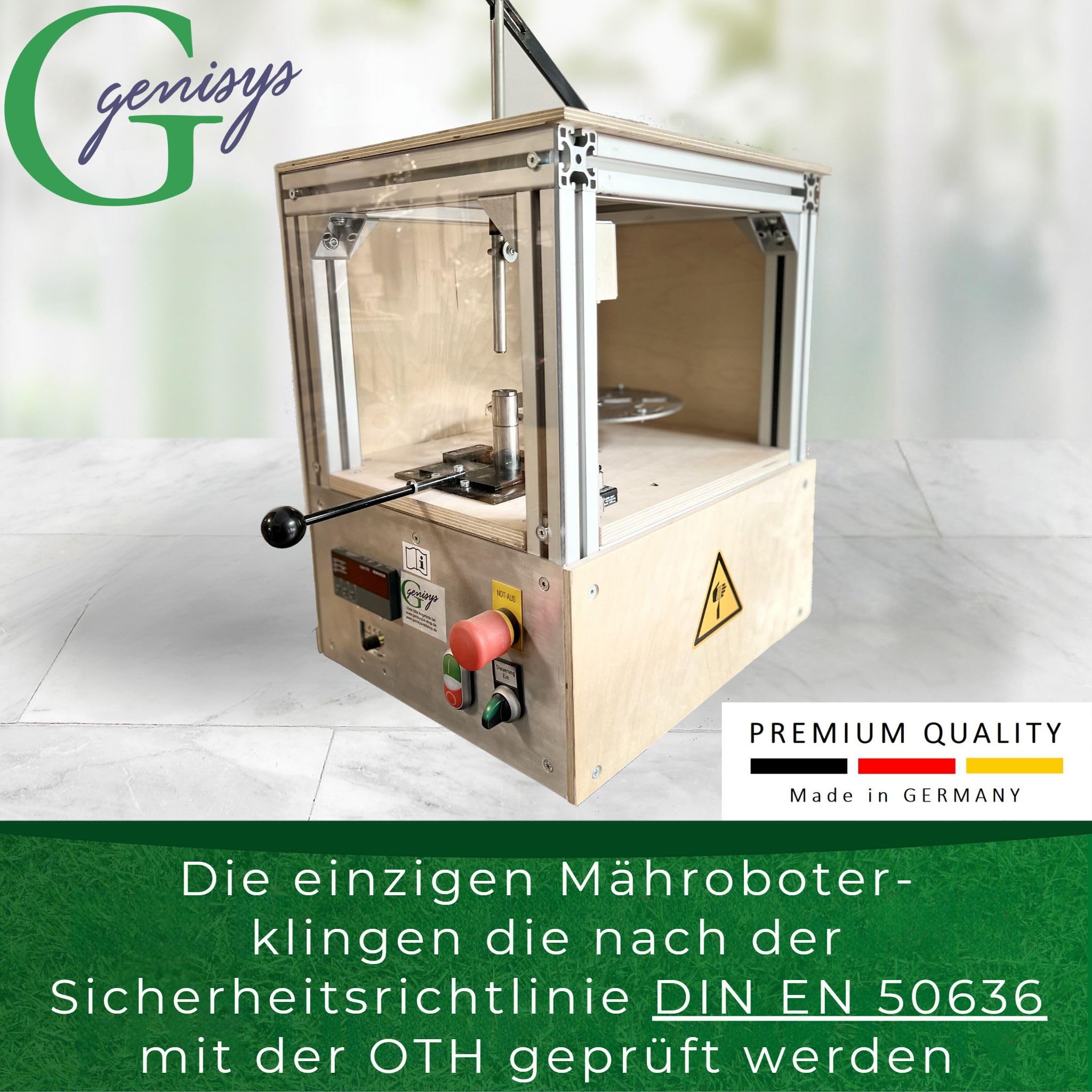 Genisys Titan Ersatz Messer Klingen kompatibel mit Kress Mission RTK Mähroboter - LongLife - 1-Loch bruchsicher