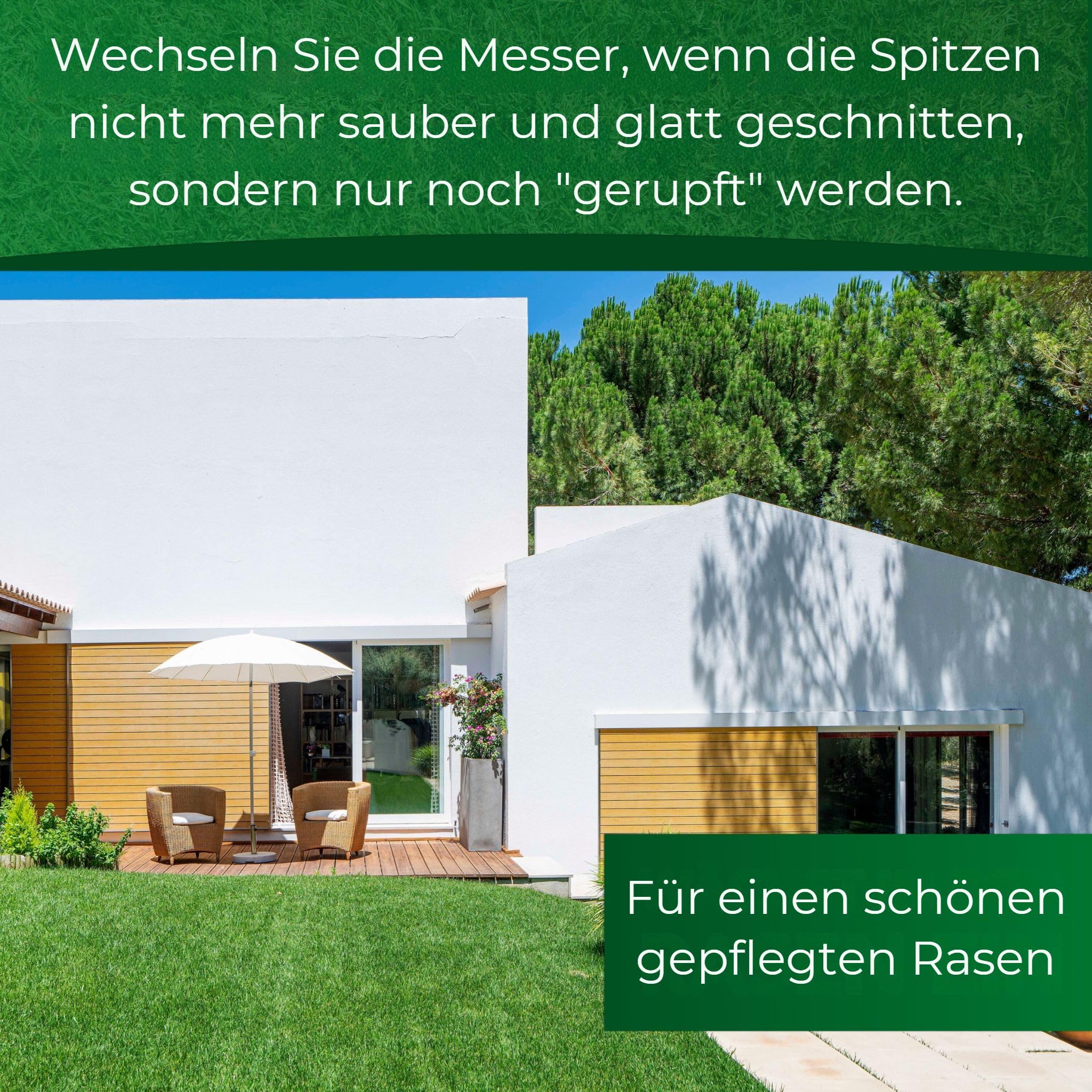 Genisys Edelstahl Ersatz Messer Klingen kompatibel mit Scheppach RoboCut und Practixx PX-RRM Mähroboter